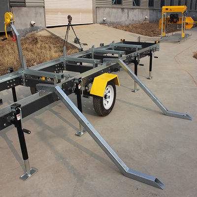 18 pk benzine draagbare zaagmachine met aanhangwagen EPA gecertificeerde houtkapmachine