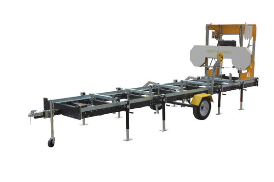Draagbare zaagmachine voor het snijden van boomstammen