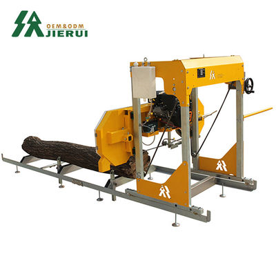 2000 kg gewicht Hout snijmachines met 36 inch Band Sawmill Diesel motor