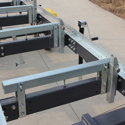 9 pk benzine motor draagbare horizontale bandzaagmachine met afmetingen van 3,74*1,8*.17m