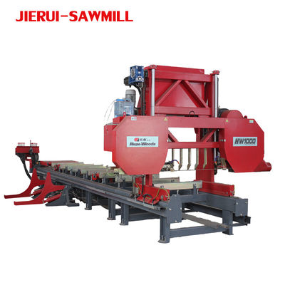 Hout snijden horizontale band zagerij met hoge nauwkeurigheid en CNC paneel zag machine